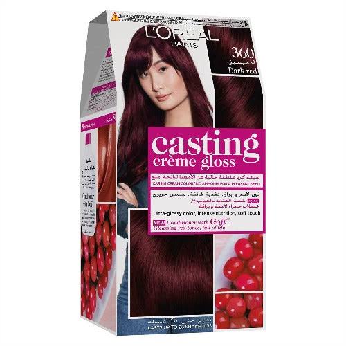 L'OREAL Casting Hair Color Creme Gloss - 360 Dark Red (100gm)