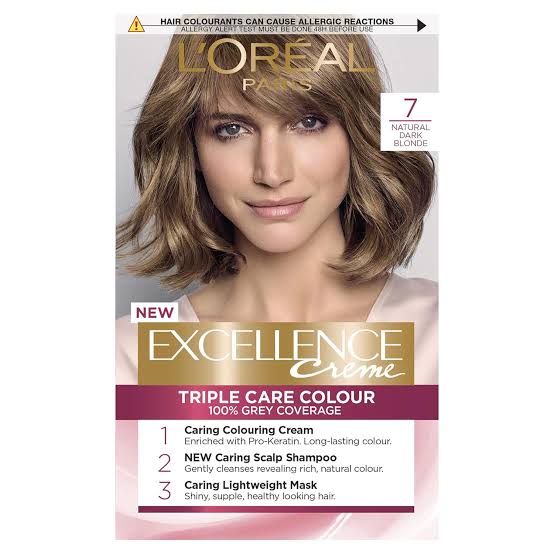 L'OREAL Excellence Creme Hair Color - 7 Blonde (200gm)