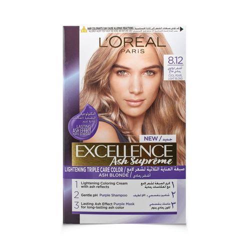 L'OREAL Excellence Creme Hair Color - 8.12 Light Blonde (200gm)